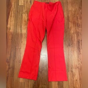 Red high waisted pants